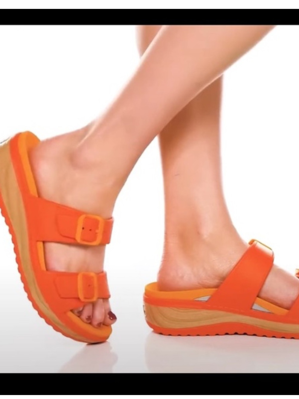 Dansko Kandi Orange Dual-Buckle Slip-On Sandals Women’s Size 39